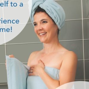 Norwex towel wrap and hair wrap. NEVER worn. New. Color is light grey.